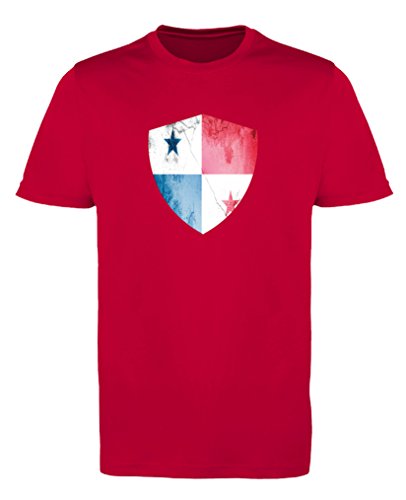 Comedy Shirts - Panama Trikot - Wappen: Groß - Wunsch - Damen Trikot - Rot/Weiss Gr. L von Comedy Shirts
