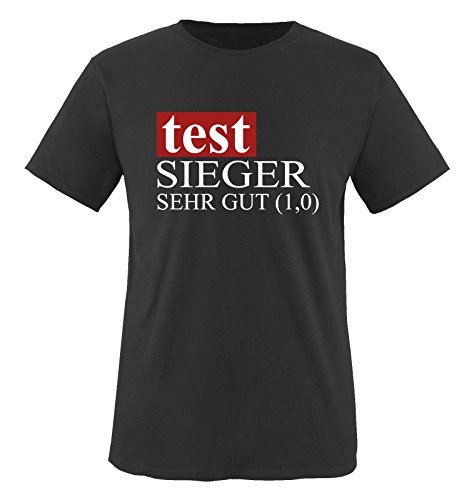 Comedy Shirts Test Sieger - SEHT GUT... Herren T-Shirt Fun T-Shirt Schwarz Gr. L von Comedy Shirts
