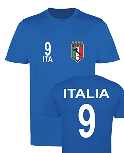 WM EM Trikot - Italia 9 - Herren T-Shirt - Royalblau Gr. XXL von Comedy Shirts