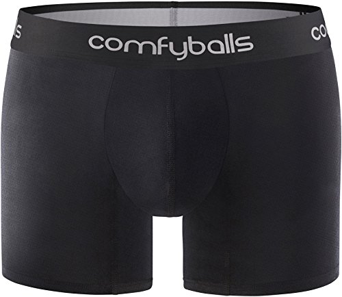 Comfyballs Mens 2018 Superlight Long Sports High Intensity Boxer Briefs Black XL von Comfyballs