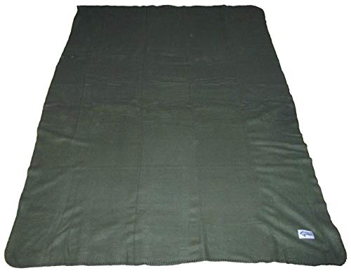 Commando Industries Kuschlige Flauschige Army Style Picknick Decke Outdoordecke 180 * 135cm, Grün Oliv von Commando Industries