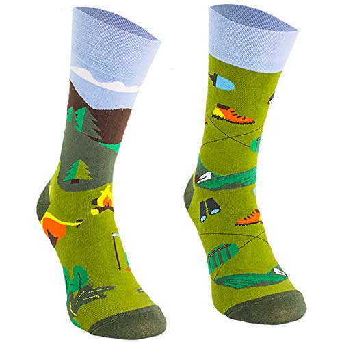 Comodo 3 Paar Witzige Bequeme Socken|Unterschiedliche Farbige Socken|Funny Socks|Geschenk|Baumwolle|Lustige Muster/Motive|SM1|Farbe:001.|3 Paar|Camp|Größen:39-42 von Comodo