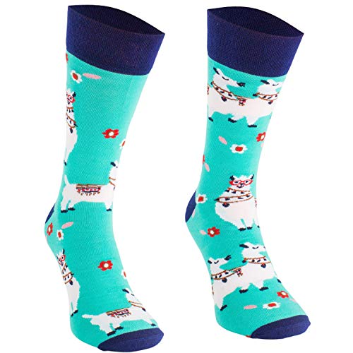 Comodo 3 Paar Witzige Bequeme Socken|Unterschiedliche Farbige Socken|Funny Socks|Geschenk|Baumwolle|Lustige Muster/Motive|SM1|Farbe:001.|3 Paar|Alpaca|Größen:39-42 von Comodo