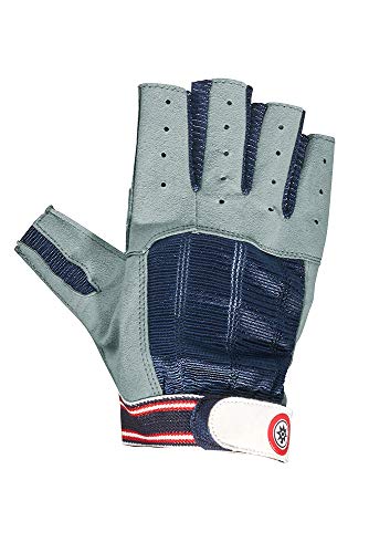 Compass Jollen- Handschuh Kurze Finger Farbe Navy/grau, Größe H: 9 von Compass