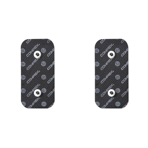 Compex Elektroden Dual Snap, Noir, 5x10 cm (Packung mit 2) von Compex