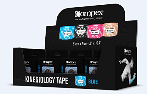 Compex Tape Blau, 12 Rollen für Erwachsene, Unisex von Compex