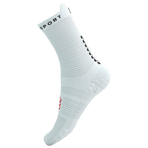 Compressport - Pro Racing Socks V4.0 Run High - Laufsocken Gr T3 - EU 42-44 grau von Compressport