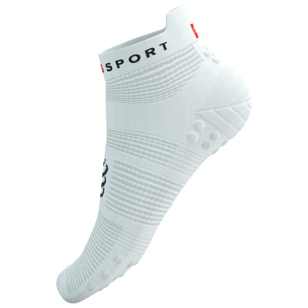 Compressport - Pro Racing Socks V4.0 Run Low - Laufsocken Gr T1 - EU: 35-38 grau von Compressport