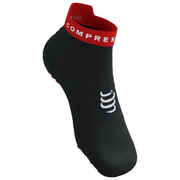 Compressport - Pro Racing Socks V4.0 Run Low - Laufsocken Gr T3 - EU 42-44 schwarz von Compressport