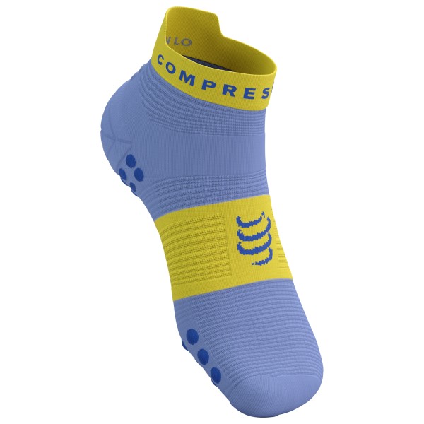 Compressport - Pro Racing Socks V4.0 Run Low - Laufsocken Gr T3 - EU: 42-44 blau von Compressport
