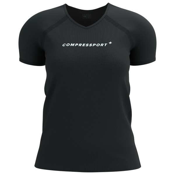 Compressport - Women's Training S/S Logo - Laufshirt Gr L schwarz von Compressport