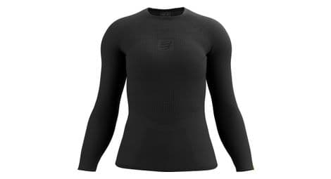 compressport on off base layer damen langarmshirt schwarz von Compressport