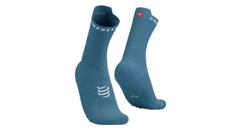 compressport pro racing socks v4 0 run high blau von Compressport