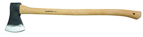 Condor Tool & Knife geschmiedet Hickory-Stiel Leder-Schneidenschutz Beile, Braun, 84.5 cm von Condor