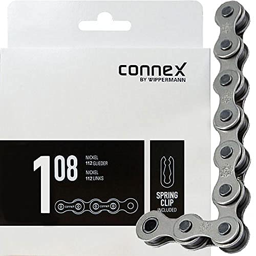 Connex Unisex – Erwachsene 108 Kette, Silber, 1/2 X 1/8 112GL von Connex