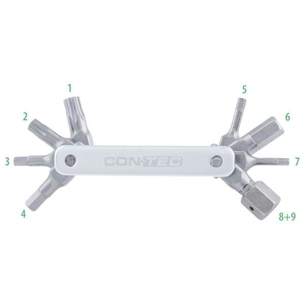 CONTEC - Multifunktionswerkzeug TFR - Buster 9 - Multi-Tool silber von Contec