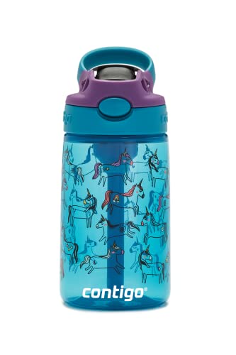 Contigo Kids’ Easy-Clean AUTOSPOUT Straw Water Bottle; BPA-free, robust water bottle; 100% leak-proof; easy-clean; ideal for daycare, preschool, school and sports; 14 oz von Contigo