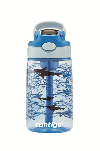 Contigo Kinder Trinkflasche Easy Clean Autospout mit Strohhalm, BPA-freie robuste Wasserflasche, 100% auslaufsicher, einfache Reinigung, ideal für Kita, Kindergarten, Schule und Sport, 420 ml von Contigo