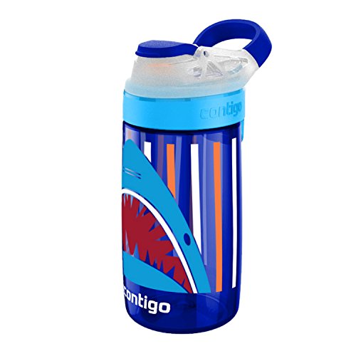Contigo Kinder Wasserflasche Gizmo Flip Autospout mit Strohhalm, BPA-freie Trinkflasche, auslaufsicher, ideal für Schule und Sport, 420 ml von Contigo