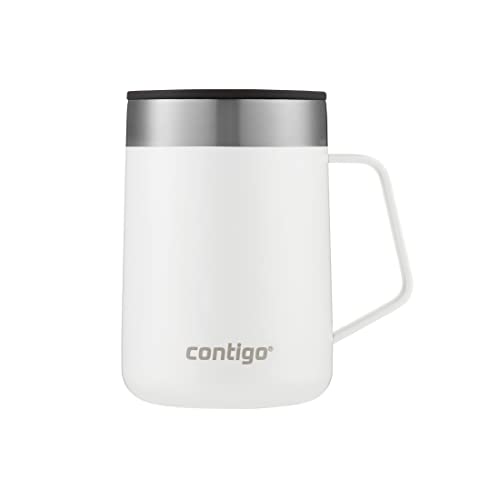 Contigo Streeterville Desk Mug, isolierter Kaffee-Thermobecher mit Henkel aus Edelstahl, 420 ml von Contigo