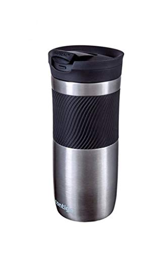 Contigo Thermobecher Byron Snapseal, Edelstahl Isolierbecher, Kaffebecher to go, auslaufsicher, spülmaschinenfester Deckel BPA-frei, 470 ml, 1 Stück (1er Pack) von Contigo
