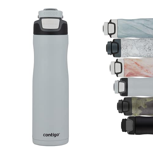 Contigo Trinkflasche Autoseal Chill Macaroon, Edelstahl Wasserflasche mit Autoseal Technologie, Isolierflasche hält Getränke bis zu 28 Stunden kalt auslaufsicher, BPA-frei, 720 ml von Contigo