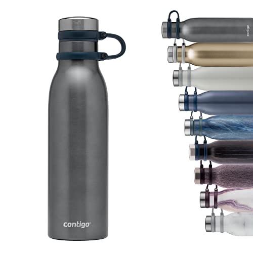 Contigo Trinkflasche Matterhorn Mussel mit Thermalock Isolierung, BPA-freie Wasserflasche mit Schraubverschluss, auslaufsicher, hält Getränke bis zu 24h kalt / bis zu 10h heiß, 590 ml von Contigo