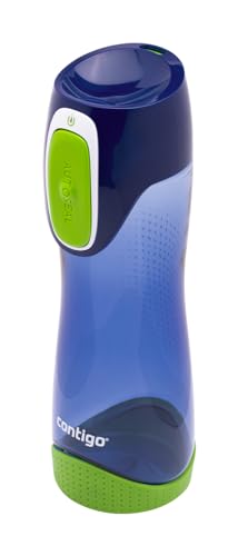 Contigo Trinkflasche Swish Autoseal, große BPA-freie Kunststoff Wasserflasche für Kinder, 100% auslaufsicher mit automatischer Verriegelung, für Sport, Kindergarten, Kita, Schule, 500 ml von Contigo
