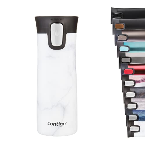 Contigo Pinnacle Autoseal Thermobecher, Edelstahl-Reisebecher, Isolierbecher, auslaufsicher, Kaffeebecher to Go, Travel Mug mit Easy-Clean-Deckel, BPA-frei, 1 Stück (1er Pack) von Contigo