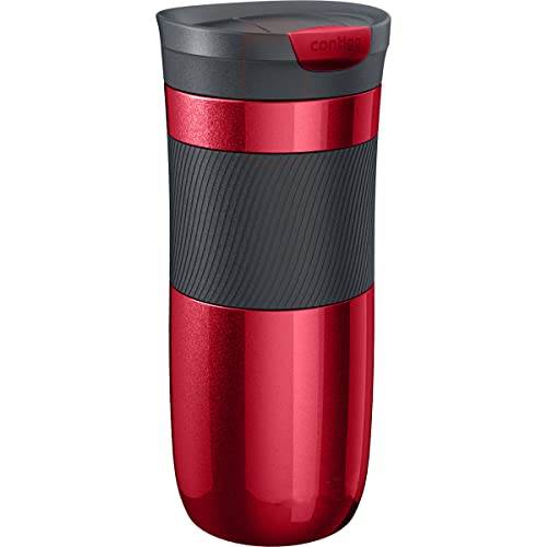Contigo Unisex – Erwachsene Byron Trinkflasche, rot, 470ml von Contigo