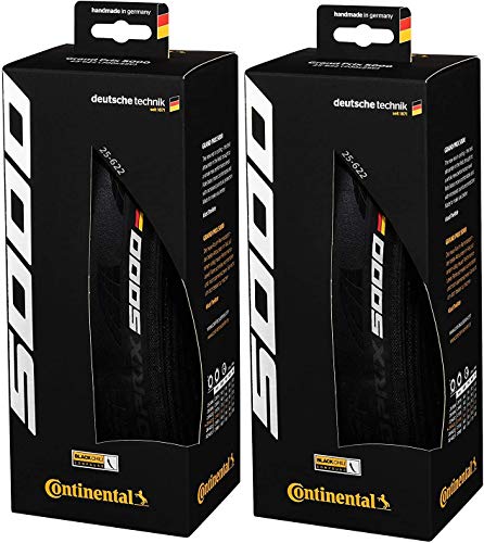 Continental Grand Prix 5000 700 X 28 Black-BW + Black Chili 2 Stück von Continental