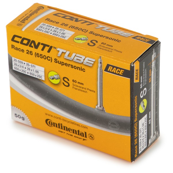 Continental - Race Tube Supersonic 26 (20-559 - 25-571) - Fahrradschlauch Gr 26'' x 0,75'' - 26'' x 1,00'' von Continental