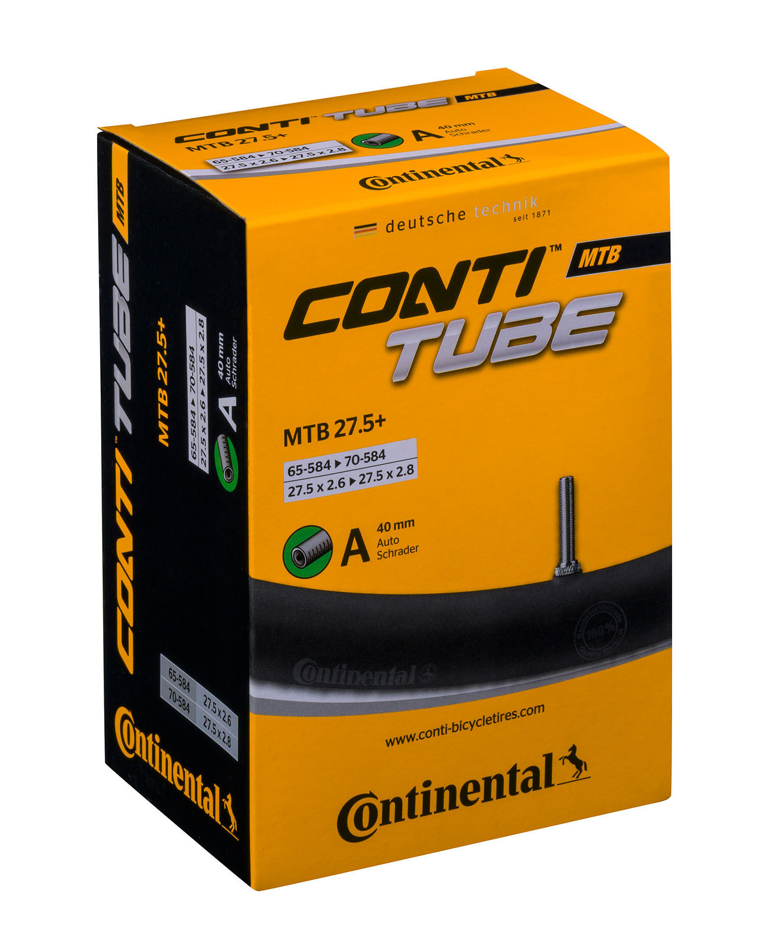 Continental Schlauch MTB AV 40 mm für 27,5" + (57-584/70-584) von Continental