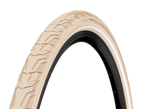 Continental Unisex-Adult Ride City Bicycle Tire, Cream, 28", 700 x 42C (40C), 28 x 1.60 von Continental