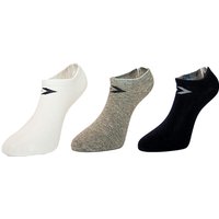 3er Pack CONVERSE Basic Low-Cut Sneakersocken Damen white/grey mid grey mel black/grey 35-38 von Converse