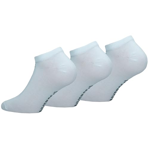 Converse 3 Paar Low Cut Socken - Knöchellang - Glatte Zehennaht - Baumwolle - Unisex (Weiß, 35-38) von Converse