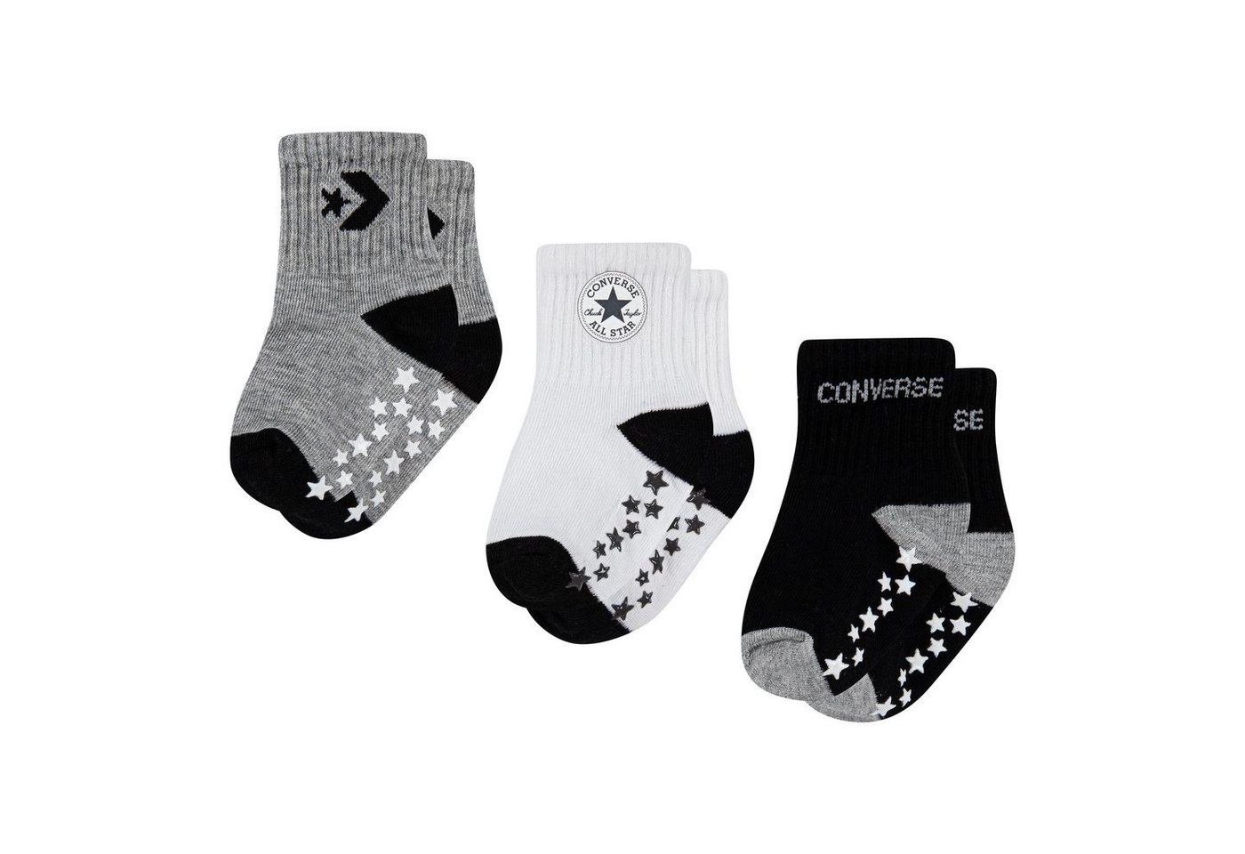 Converse ABS-Socken CONVERSE LOGO INFANT TODDLER NO SLIP QUARTER 3 PK (3-Paar) von Converse
