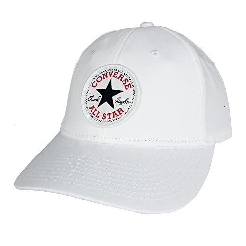 Converse Boy`s Tipoff Chuck Taylor Cotton Baseball Cap (White(9A5411-001)/Red, Youth One Size) von Converse
