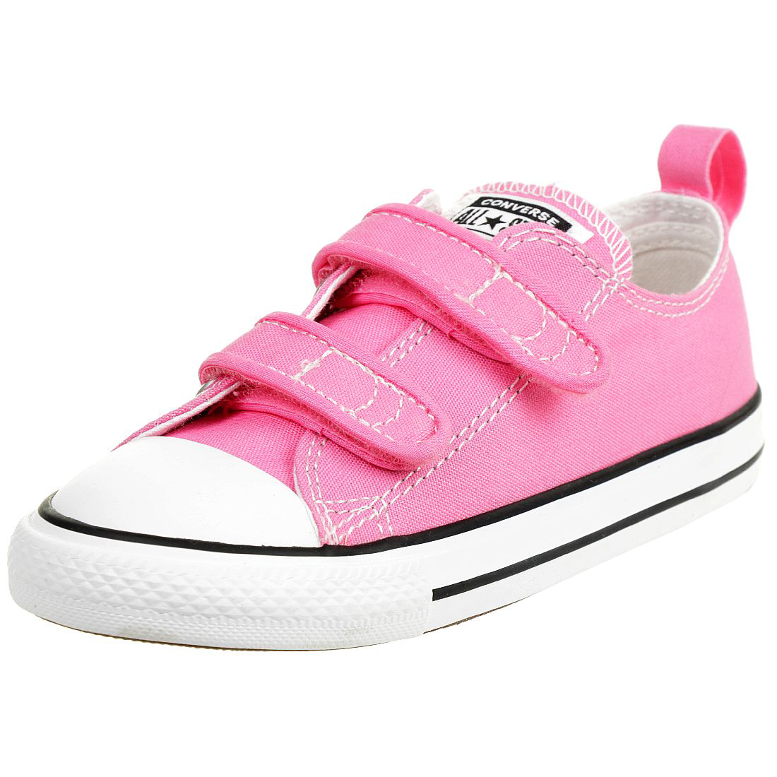 Converse CT 2V OX Chucks Pink Mädchen Baby Sneaker Klett canvas pink 709447C von Converse