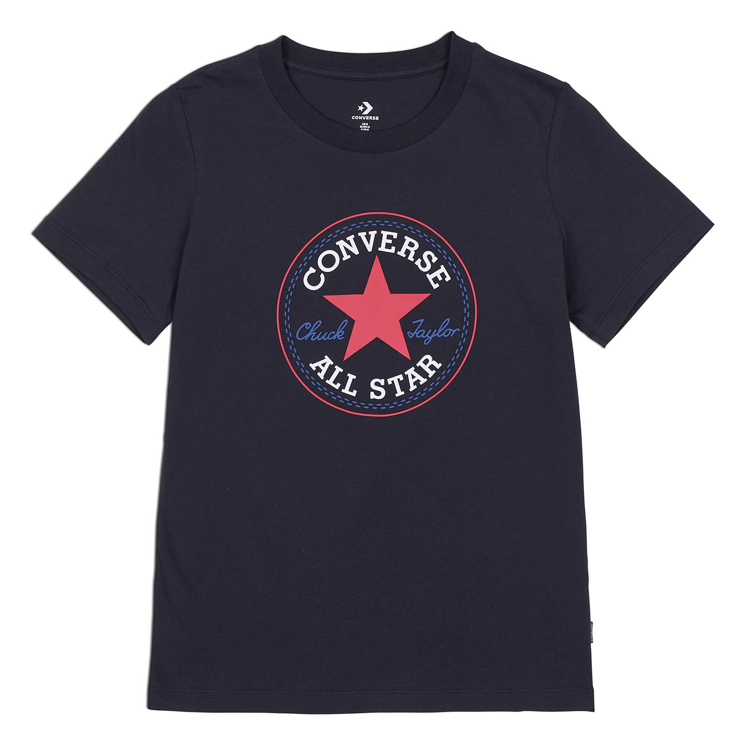 Converse Chuck Patch Classic Tee Damen T-Shirt 10022560 Schwarz von Converse