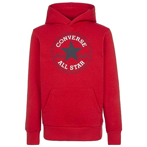 Converse Jungen Sweatshirt mit Kapuze Core Rot Code 9CC858-U10, rot, 13-15 Jahre von Converse