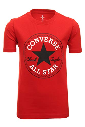 Converse Jungs T-Shirt 'Chunk Patch Tee' Rundhals (Enamel Red) 8-10 Years von Converse