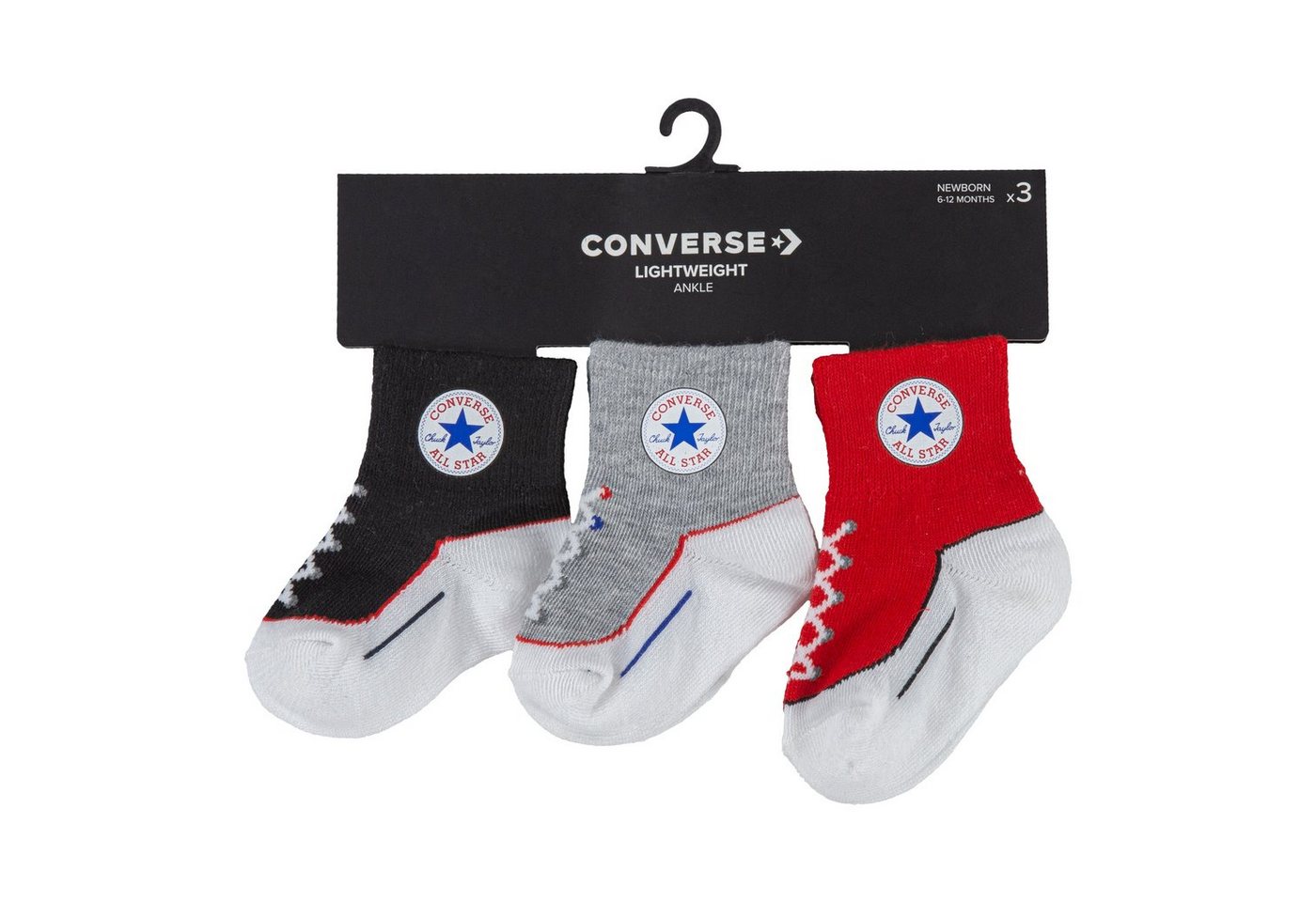 Converse Sportsocken CHUCK INFANT TODDLER QUARTER 3PK (3-Paar) von Converse
