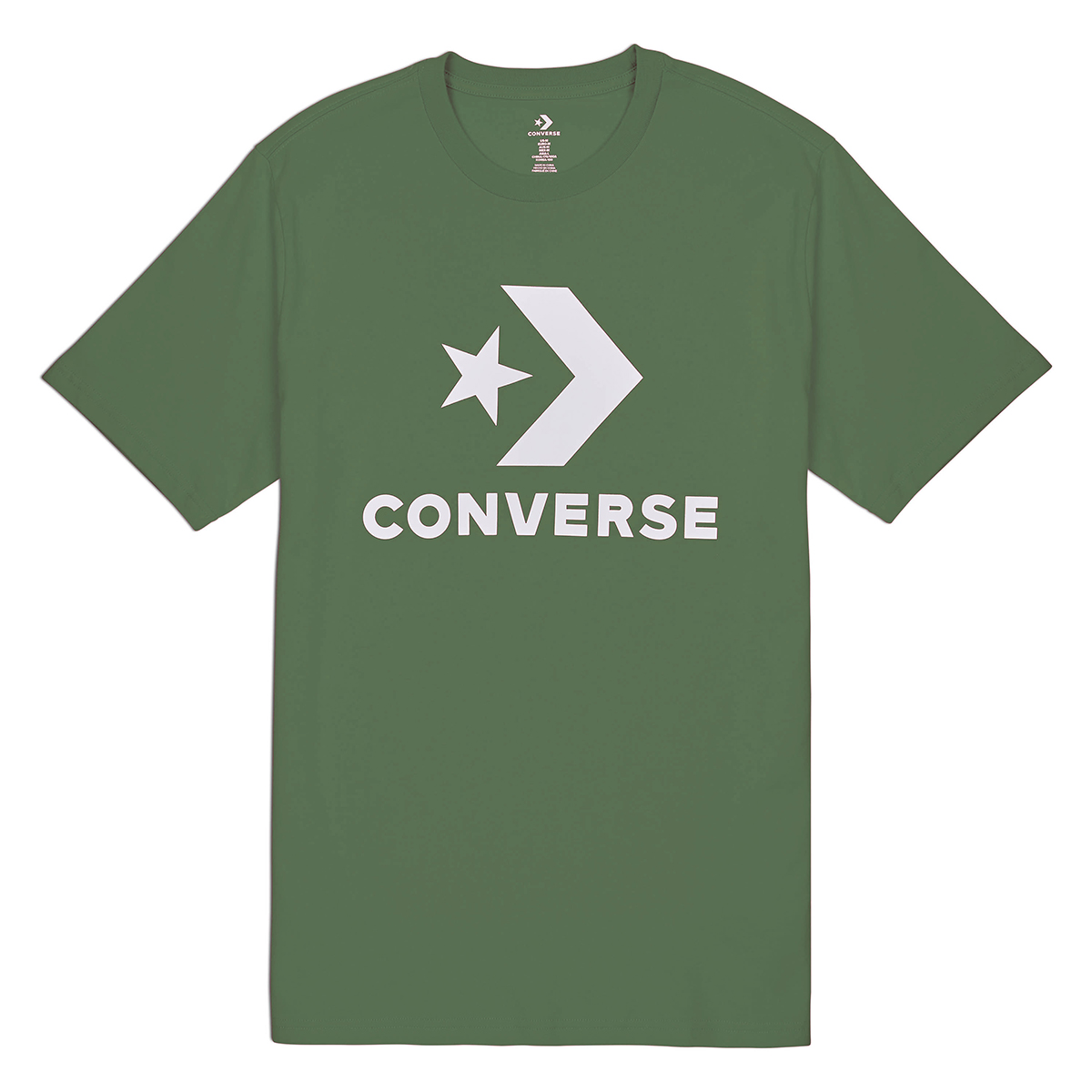 Converse Star Chevron Tee Jade Stone T-Shirt Herren 10018568 Olive von Converse