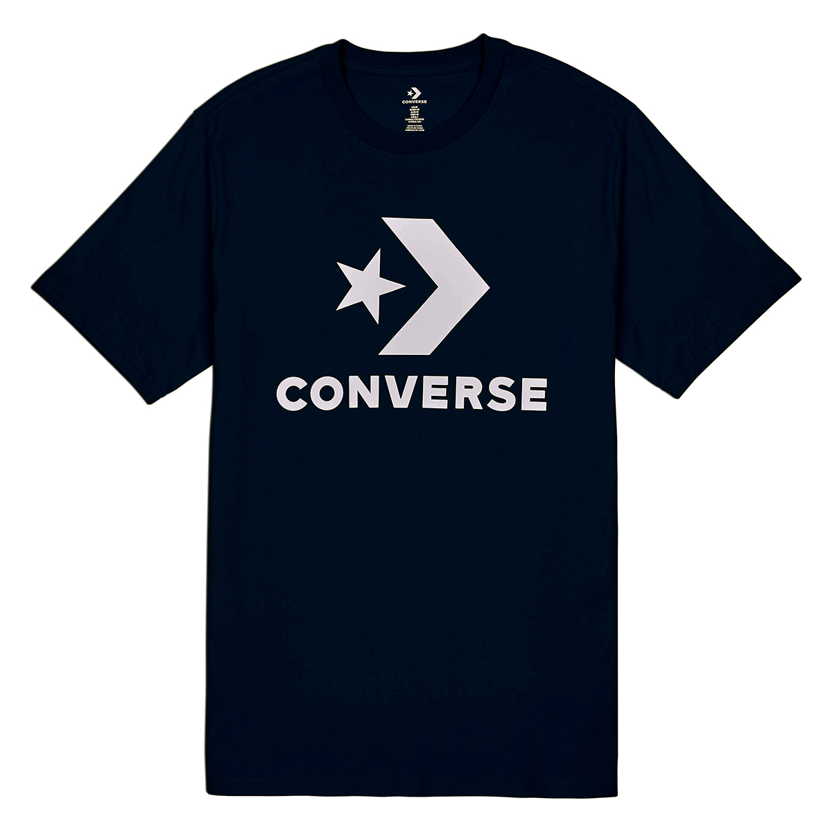 Converse Star Chevron Tee Obsidian T-Shirt Herren 10018568 Dunkelblau von Converse