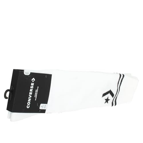 Converse Unisex Socken WEISS/SCHWARZ, weiß/schwarz, 43 von Converse