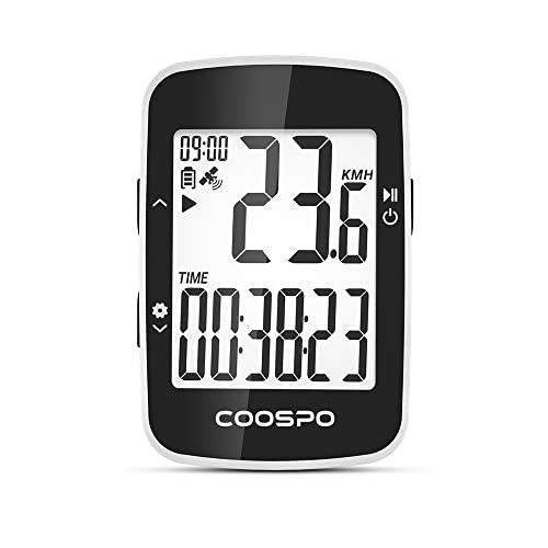 COOSPO BC26 GPS Fahrradcomputer Bluetooth 5.0 Wireless Fahrradcomputer Wasserdicht GPS Tachometer 2,3 Zoll Bildschirm mit automatischer Hintergrundbeleuchtung von CooSpo