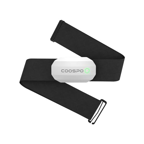 COOSPO H808S Brustgurt Pulsmesser ANT+/Bluetooth, Premium Herzfrequenzmesser Pulsgurt Sensor HRM-Messung Pulsgurt IP67 Wasserdichter, Kompatibel mit Polar, Elite HRV, Wahoo, Garmin, Zwift, Strava von CooSpo