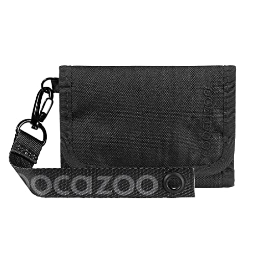 Coocazoo Geldbörse, Black Coal, schwarz, Portemonnaie mit Sichtfenster innen & außen, Münzfach & Kartenfächern, Klettverschluss, ab der 3. Klasse von Coocazoo
