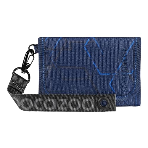 Coocazoo Geldbörse, Blue Motion, blau, Portemonnaie mit Sichtfenster innen & außen, Münzfach & Kartenfächern, Klettverschluss, ab der 3. Klasse von Coocazoo